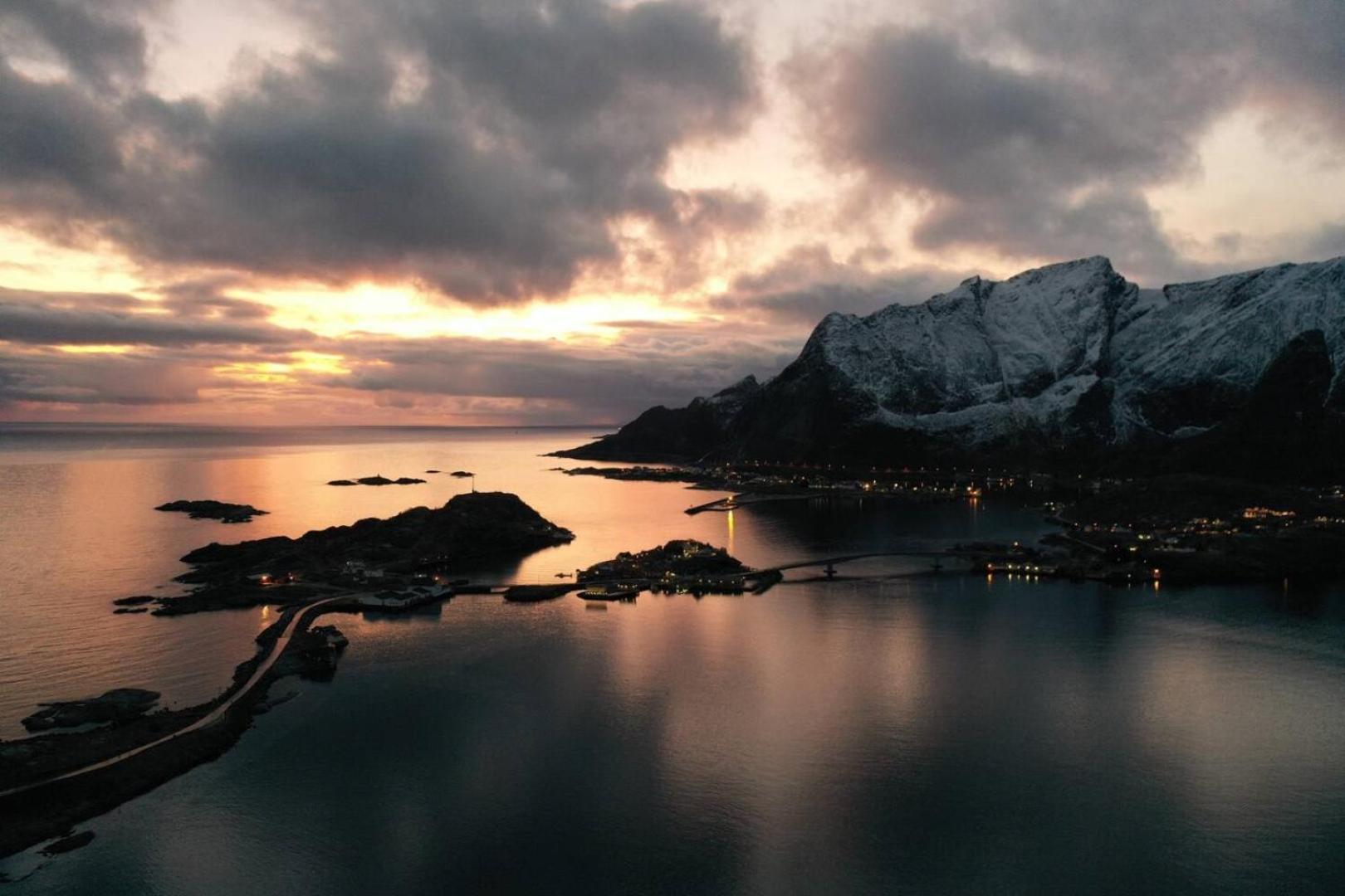 מוסקנס Lofoten Panoramic Luxury Home With Sauna מראה חיצוני תמונה